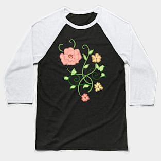 Flower Baseball T-Shirt